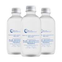 3x Blue Scorpion Bottles